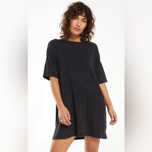NWT Delta Slub T-Shirt Dress - Z Supply Color Washed Black Size Medium
